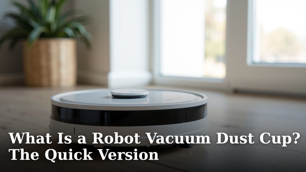 What Is a Robot Vacuum Dust Cup? The Quick Version