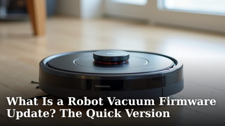 What Is a Robot Vacuum Firmware Update? The Quick Version