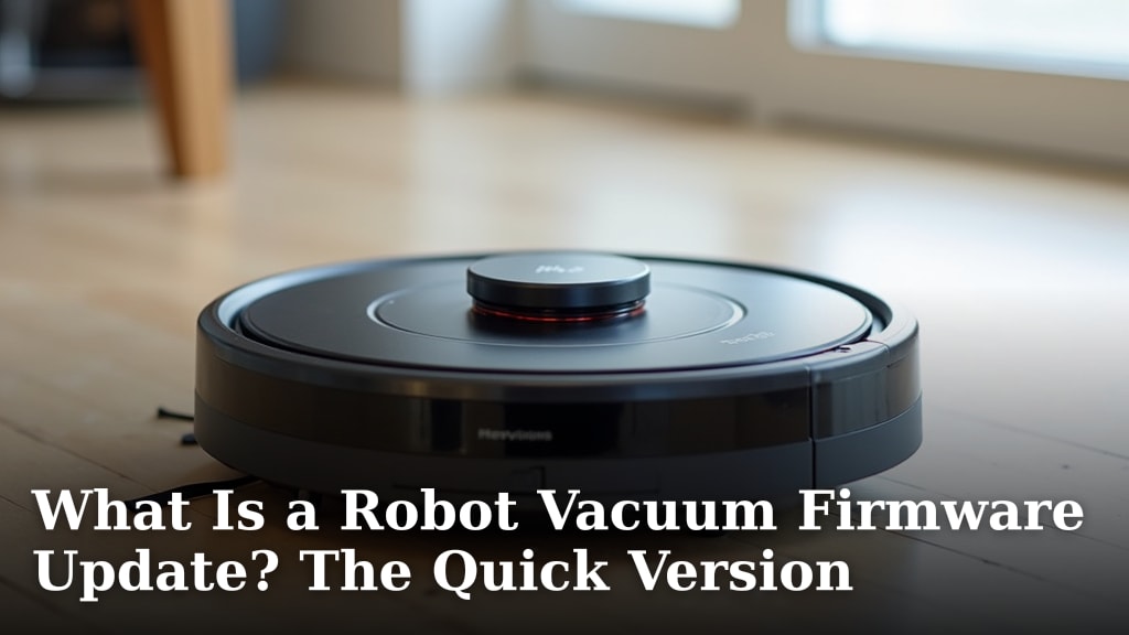 What Is a Robot Vacuum Firmware Update? The Quick Version