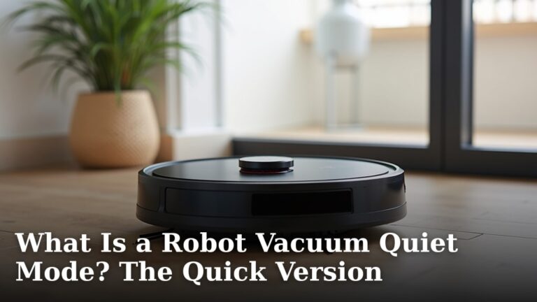What Is a Robot Vacuum Quiet Mode? The Quick Version