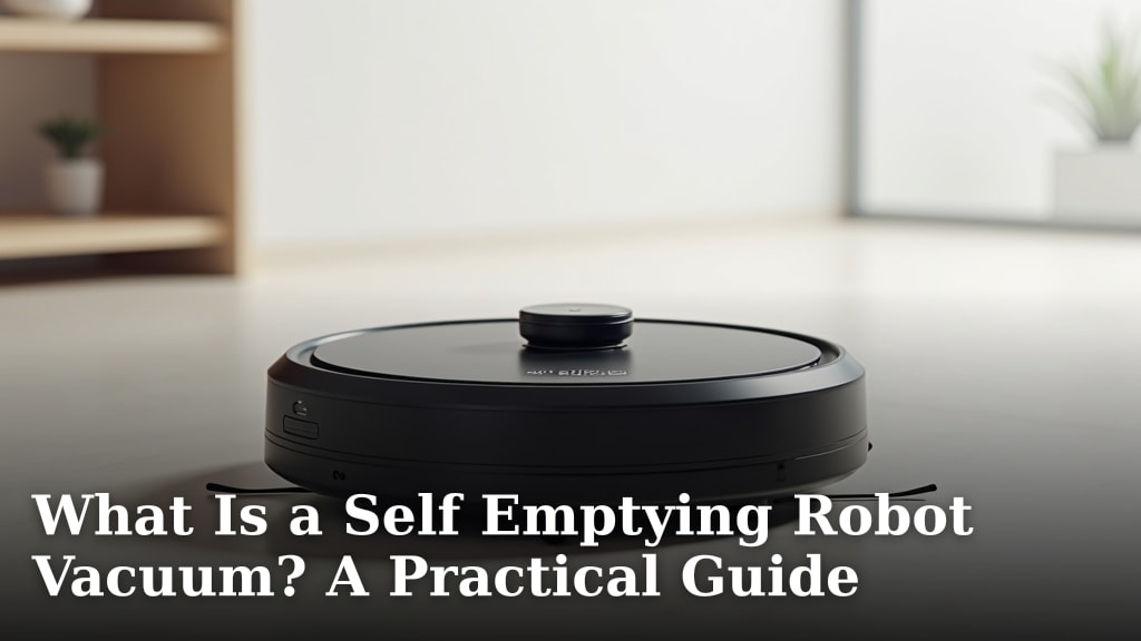 What Is a Self Emptying Robot Vacuum? A Practical Guide