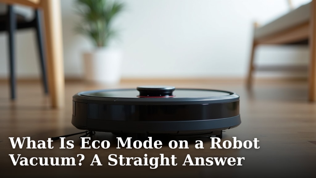 What Is Eco Mode on a Robot Vacuum? A Straight Answer